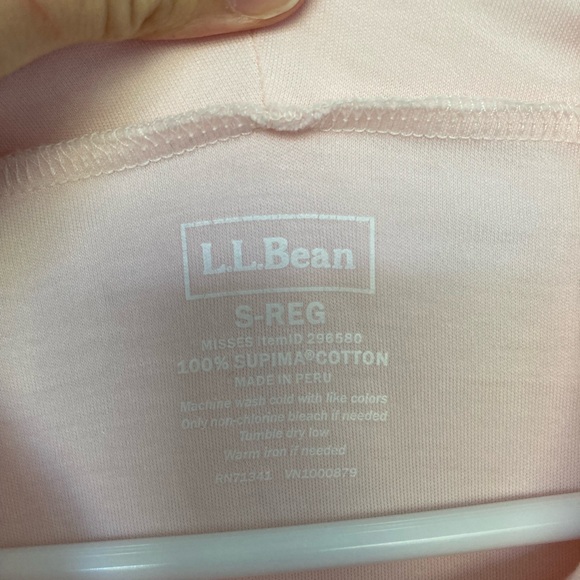 4/$25 LL Bean Pink Cowlneck Longsleeve Shirt Women’s small - Picture 3 of 7